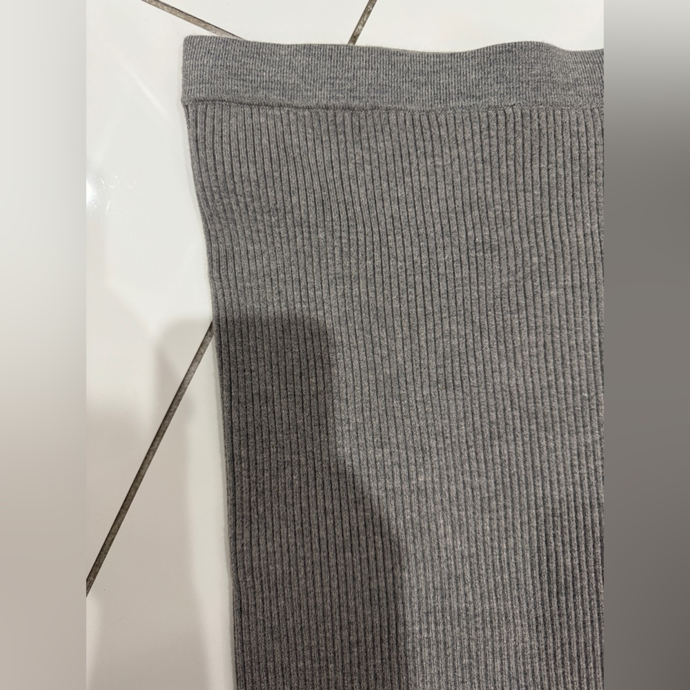 Mango Gray Ribbed Knit Accessory - Picture 2 of 3